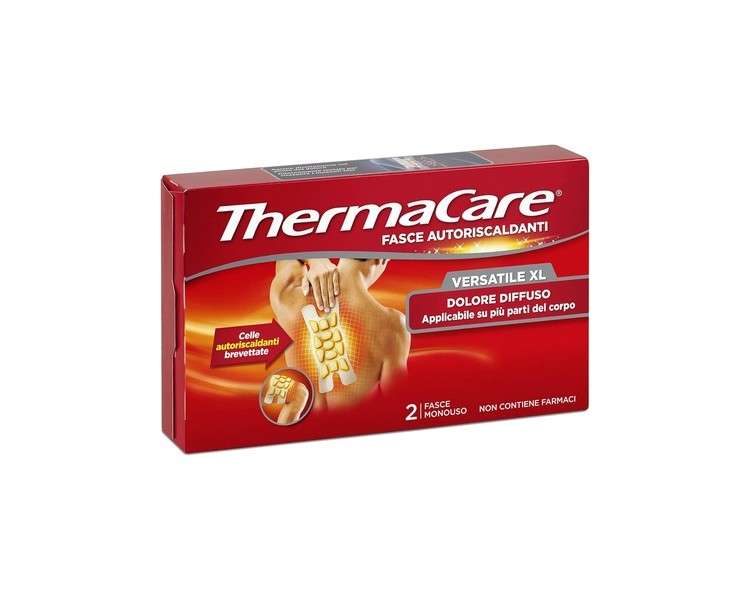 ThermaCare Versatile Therapeutic Heat Headbands for Diffuse Pain 8 Hours Constant Heat 2 Disposable Bands
