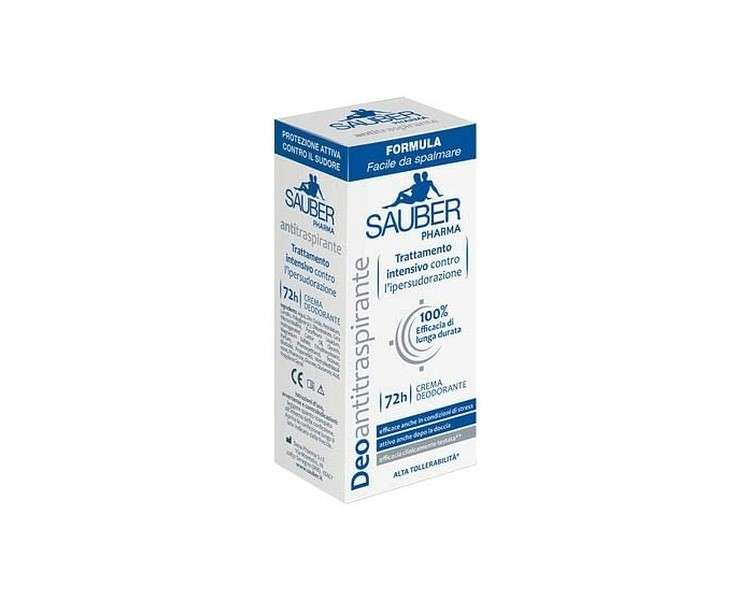 Sauber Deodorant Antiperspirant Cream 30ml