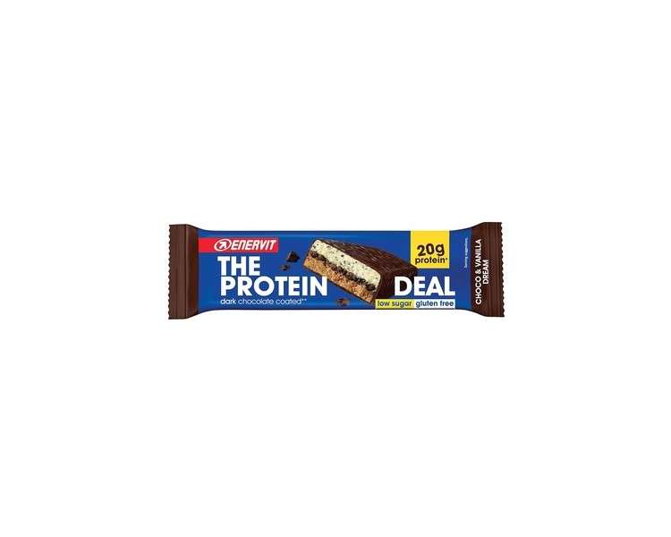 ENERVIT Protein Deal Bar 20g Protein High Protein Low Sugar Bar Gluten Free 55g Single Bar