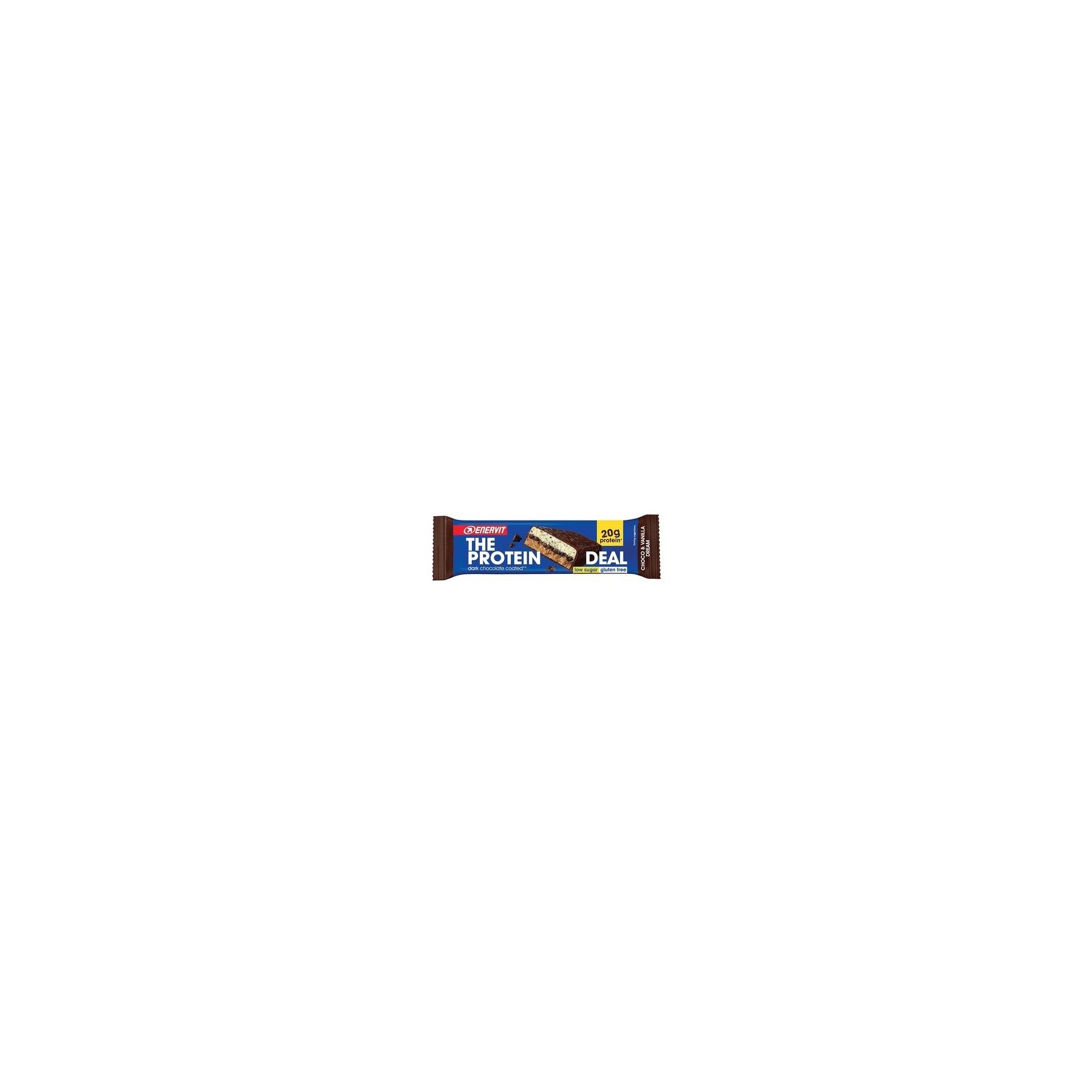 ENERVIT Protein Deal Bar 20g Protein High Protein Low Sugar Bar Gluten Free 55g Single Bar