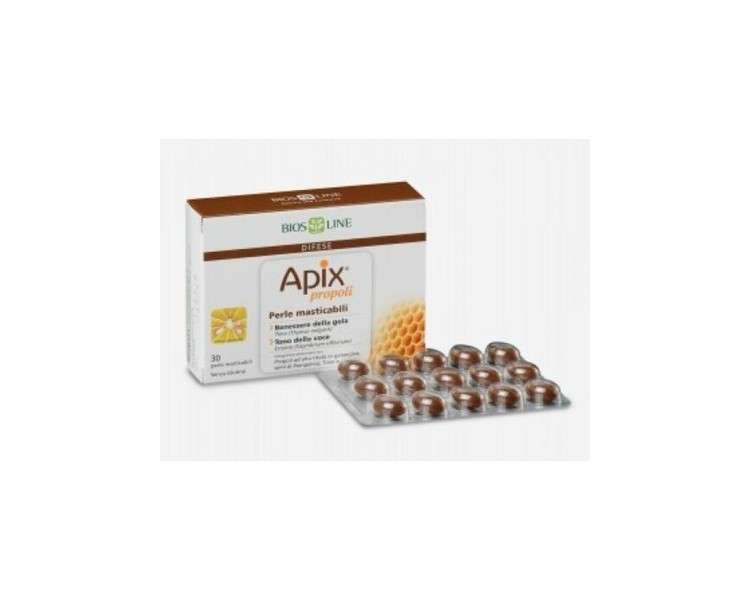 Bios Line Apix Propolis Dietary Supplement 30 Chewable Pearls