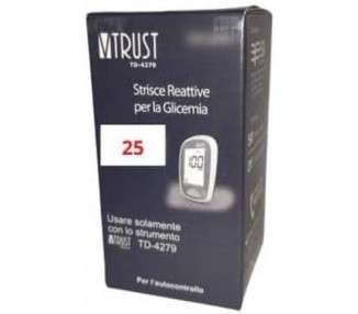 Biochemical System V-Trust Glucose Measurement Strips TD-4279 25 Pieces