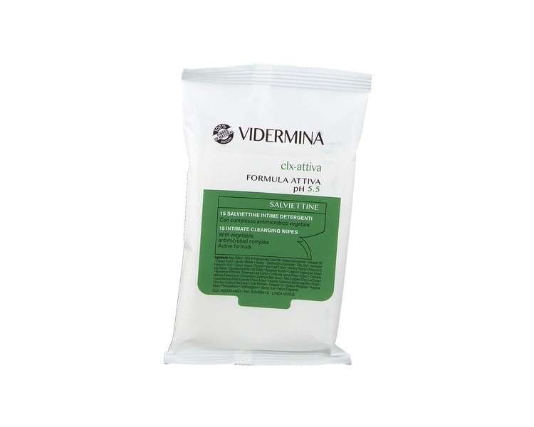 Vidermina CLX Active Intimate Cleansing Wipes