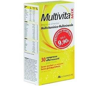 Montefarmaco Multivitamix 30 Effervescent Tablets