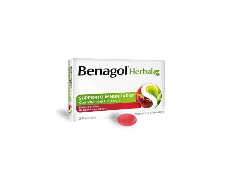 Kräuterminze Cold Cherry Benagol 24 Tablets