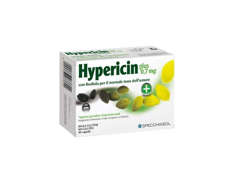 Specchiasol Hypericin Plus Dietary Supplement 40 Capsules