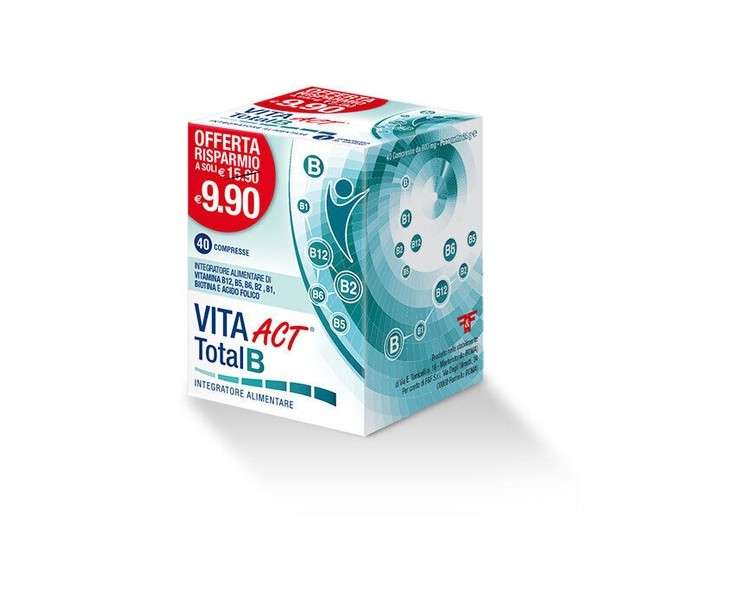 Act Vita Line Act Total B Dietary Supplement 40 Tablets