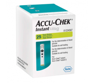Accu-Chek Instant Roche 25 Test Strips 1mg