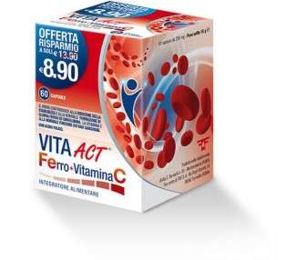 ACT Life Line Act Ferro + Vitamin C Dietary Supplement 60 Tablets