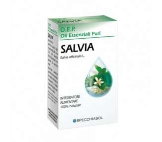 Specchiasol OEP Pure Sage Essential Oil Dietary Supplement 10ml