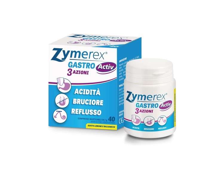 Zymerex Gastro Activ 3 Actions Medical Device 40 Chewable Tablets