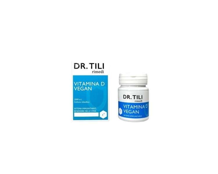 TILAB Vegan Vitamin D 2000 IU Immune Support Supplement 60 Tablets