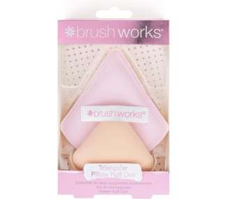 Brushworks Triangular Pillow Puff Duo