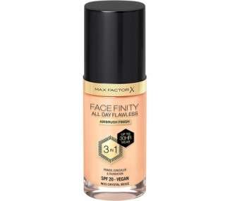 Max Factor Facefinity 3-in-1 All Day Flawless Foundation SPF 20 Crystal Beige 200g