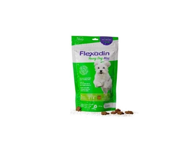 VETOQUINOL Flexadin Young Dog Mini Complementary Feeds for Dogs 120 Tablets