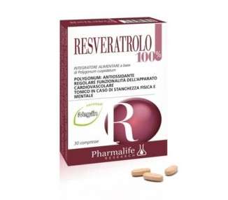 Resveratrol 100% 30 Tablets