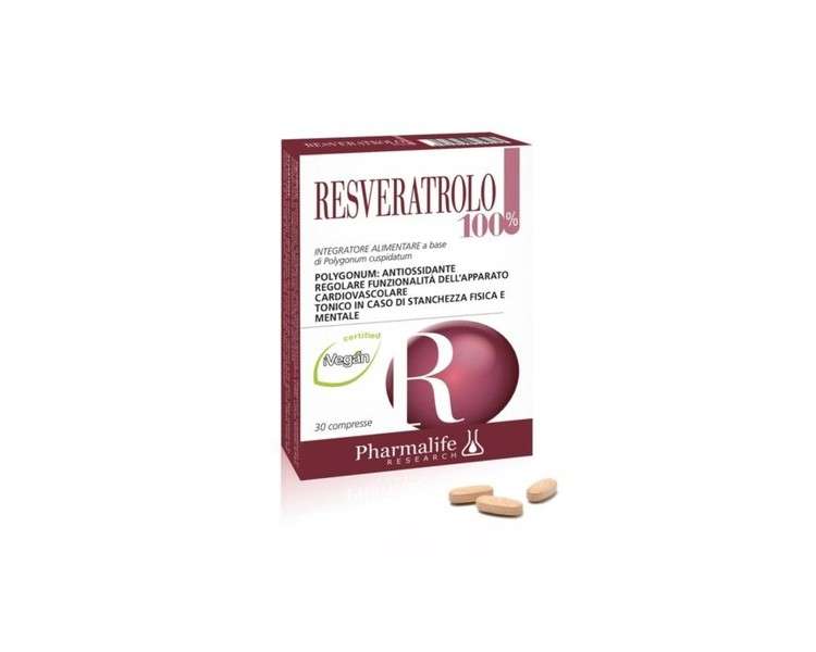 Resveratrol 100% 30 Tablets