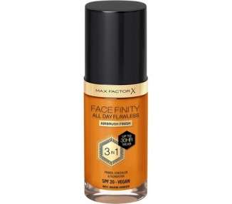 Max Factor Facefinity 3-in-1 All Day Flawless Liquid Foundation SPF 20 91 Warm Amber 30ml