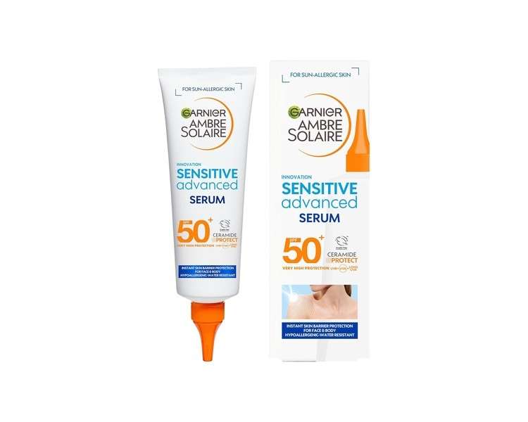 Garnier Ambre Solaire SPF 50+ Sun Protection Serum Face & Body 125ml