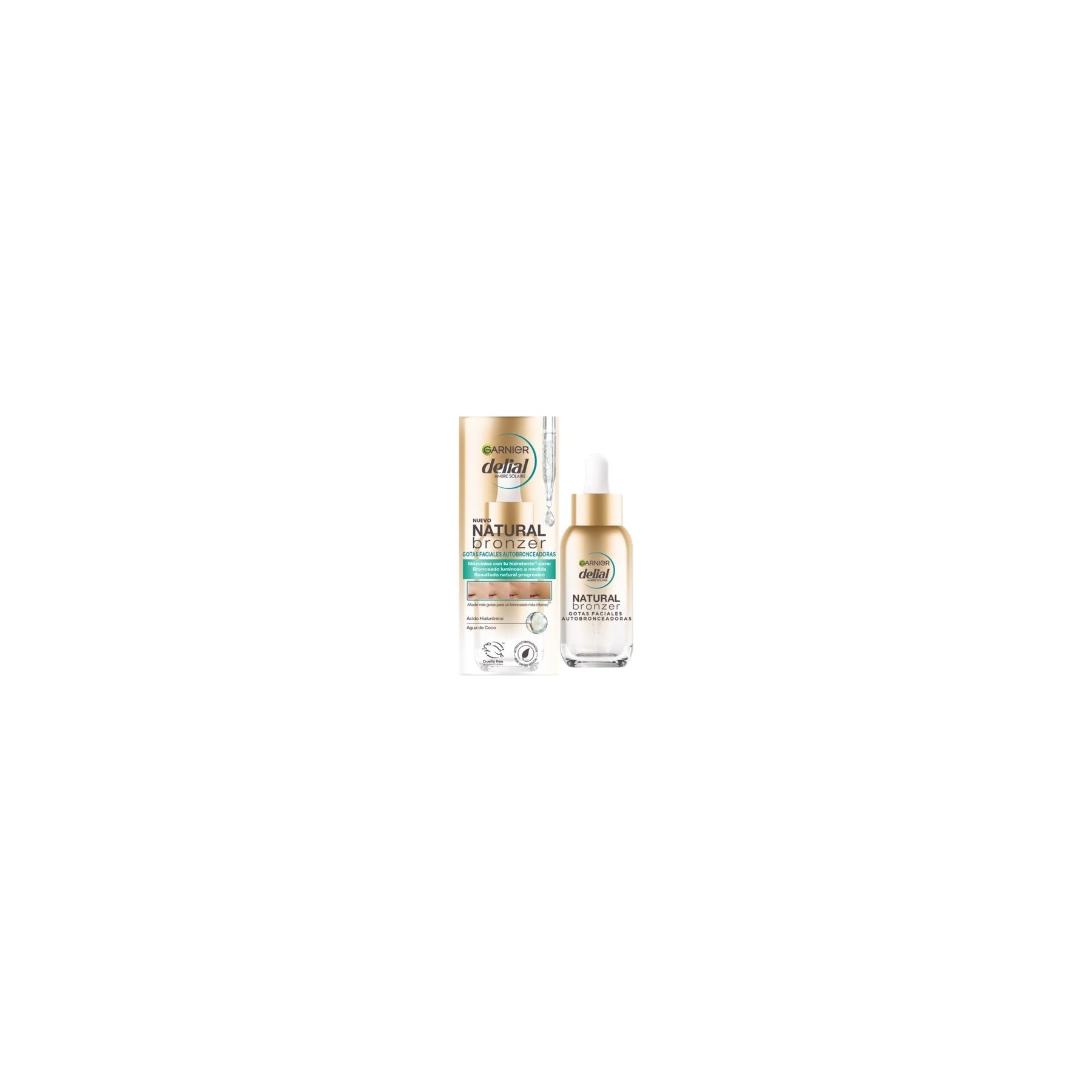 Natural Bronzer Self-Tanning Facial Drops 30ml
