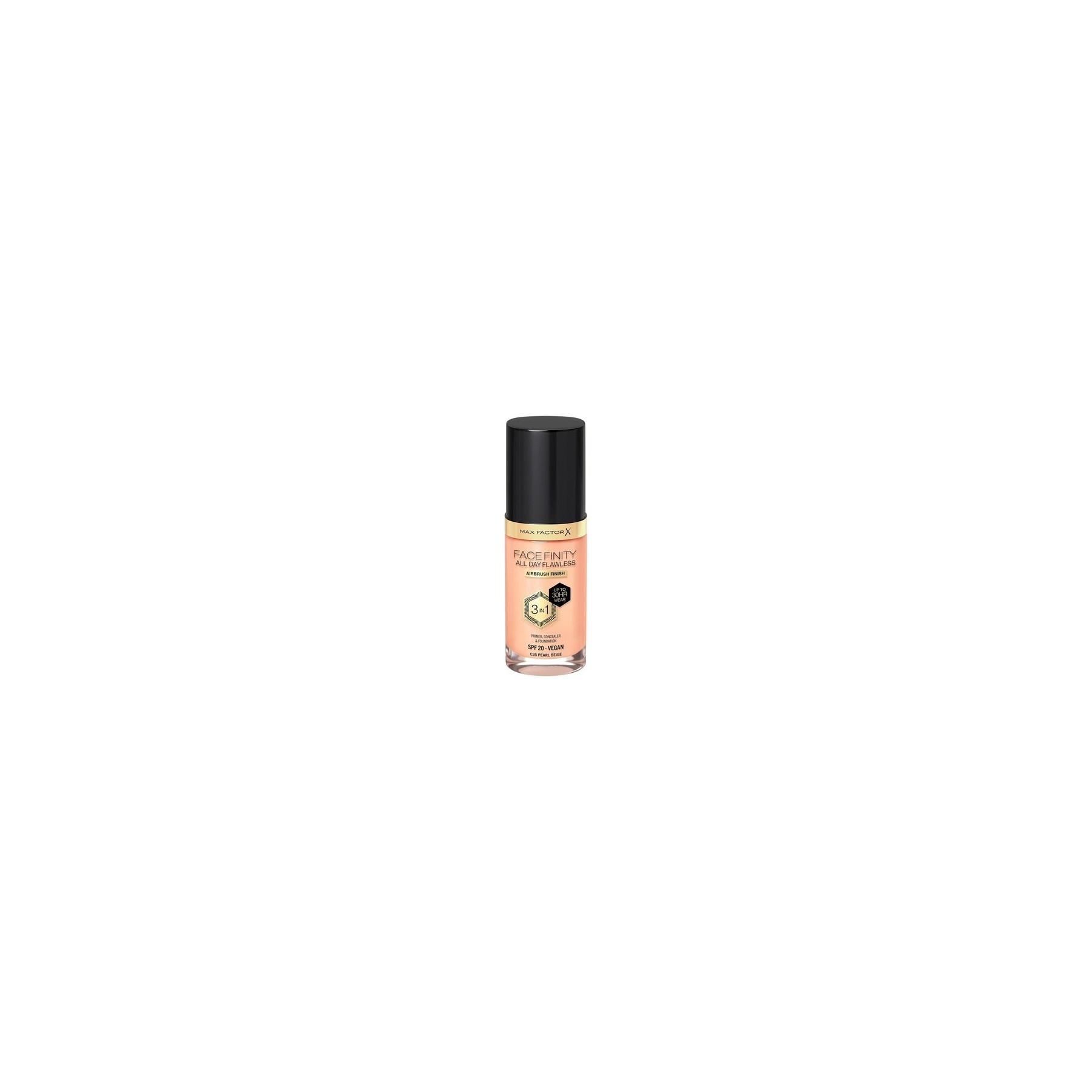 Max Factor Facefinity 3-in-1 All Day Flawless Liquid Foundation SPF 20 35 Pearl Beige