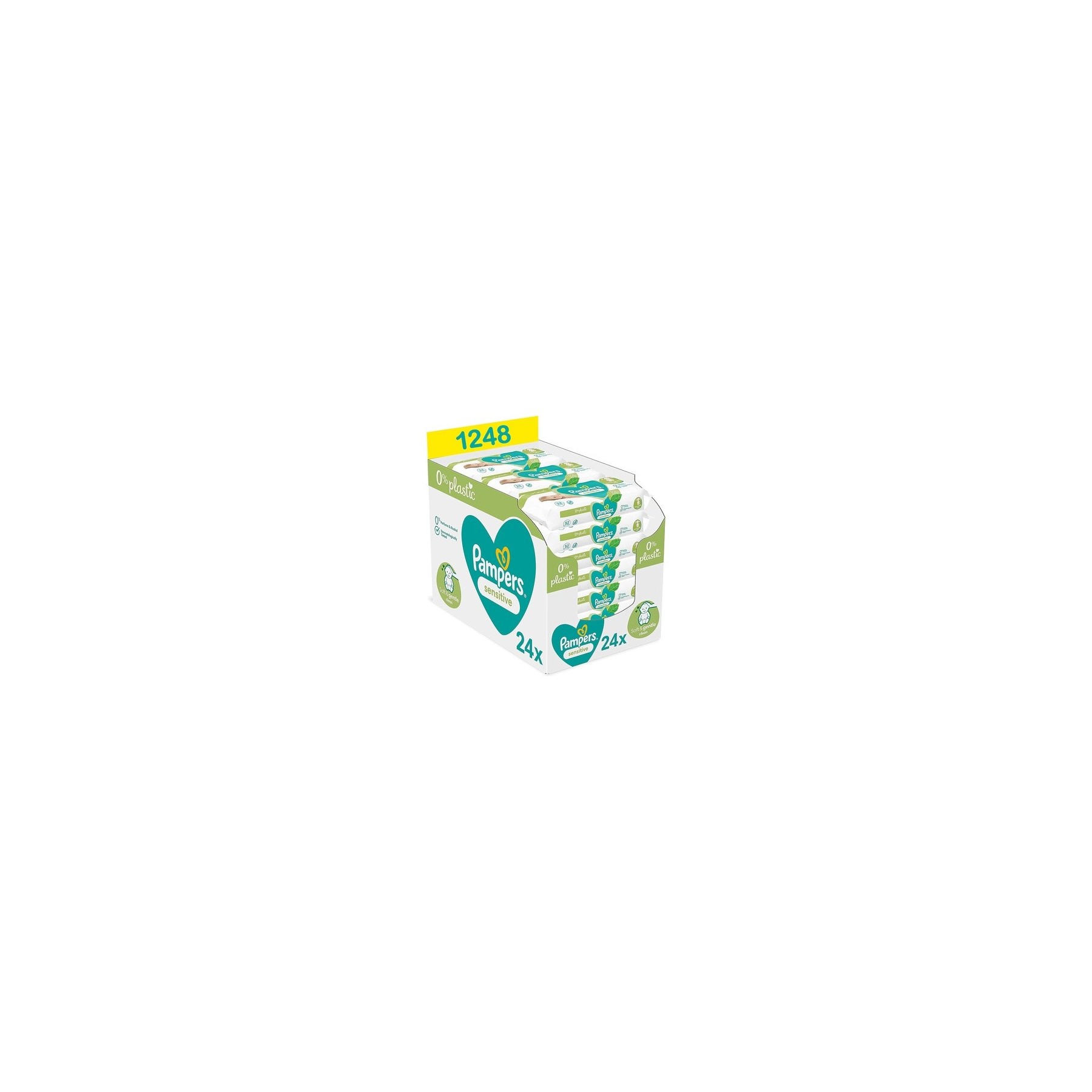 Pampers Baby Wipes 0% 1248 Tissues 104 Pieces