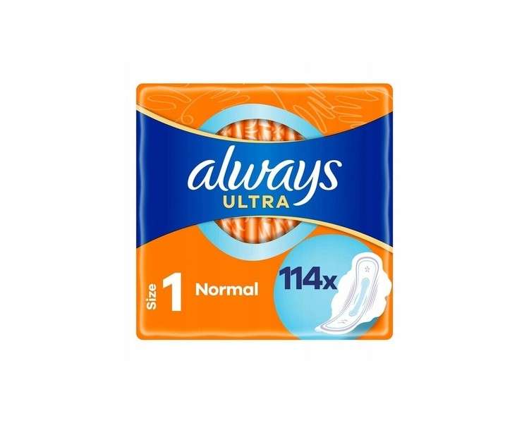 Always Ultra Normal Sanitary Pads with Wings
