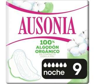 Ausonia Cotton Protection Night Size 3 Sanitary Towels with Wings 9