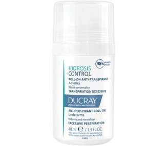 Ducray Hidrosis Control Antiperspirant Roll-On for Underarms 40ml