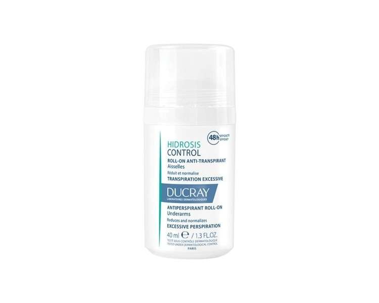 Ducray Hidrosis Control Antiperspirant Roll-On for Underarms 40ml