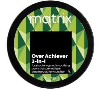 Matrix Over Achiever 3-In-1 Cream Paste Wax Styling Product for Structuring and Smoothing Hair 50ml
