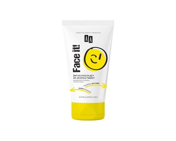 AA Face It! 3in1 Cleansing Face Wash Gel 150ml