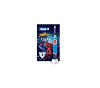 Oral-B Vitality PRO Kids Spiderman Electric Toothbrush Blue