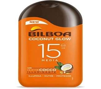 Bilboa Coconut Glow SPF 15 Sun Cream with Coconut Oil and Vitamin E 200ml