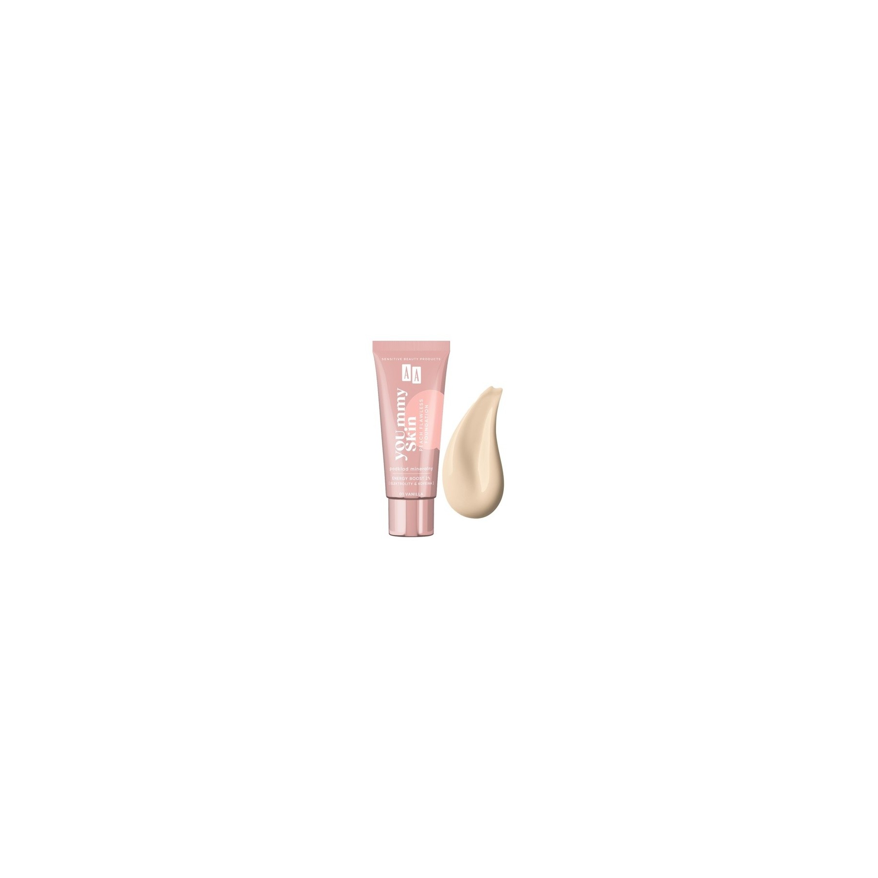 AA YOU.mmy Skin Peach Flawless Foundation Mineral Primer 01 Vanilla 30ml