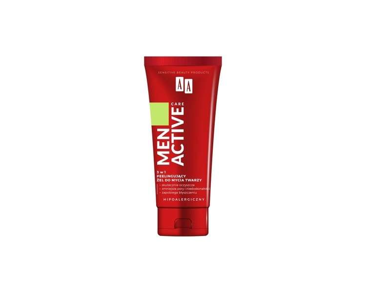 AA Men Active Care 3in1 Face Cleanser 150ml