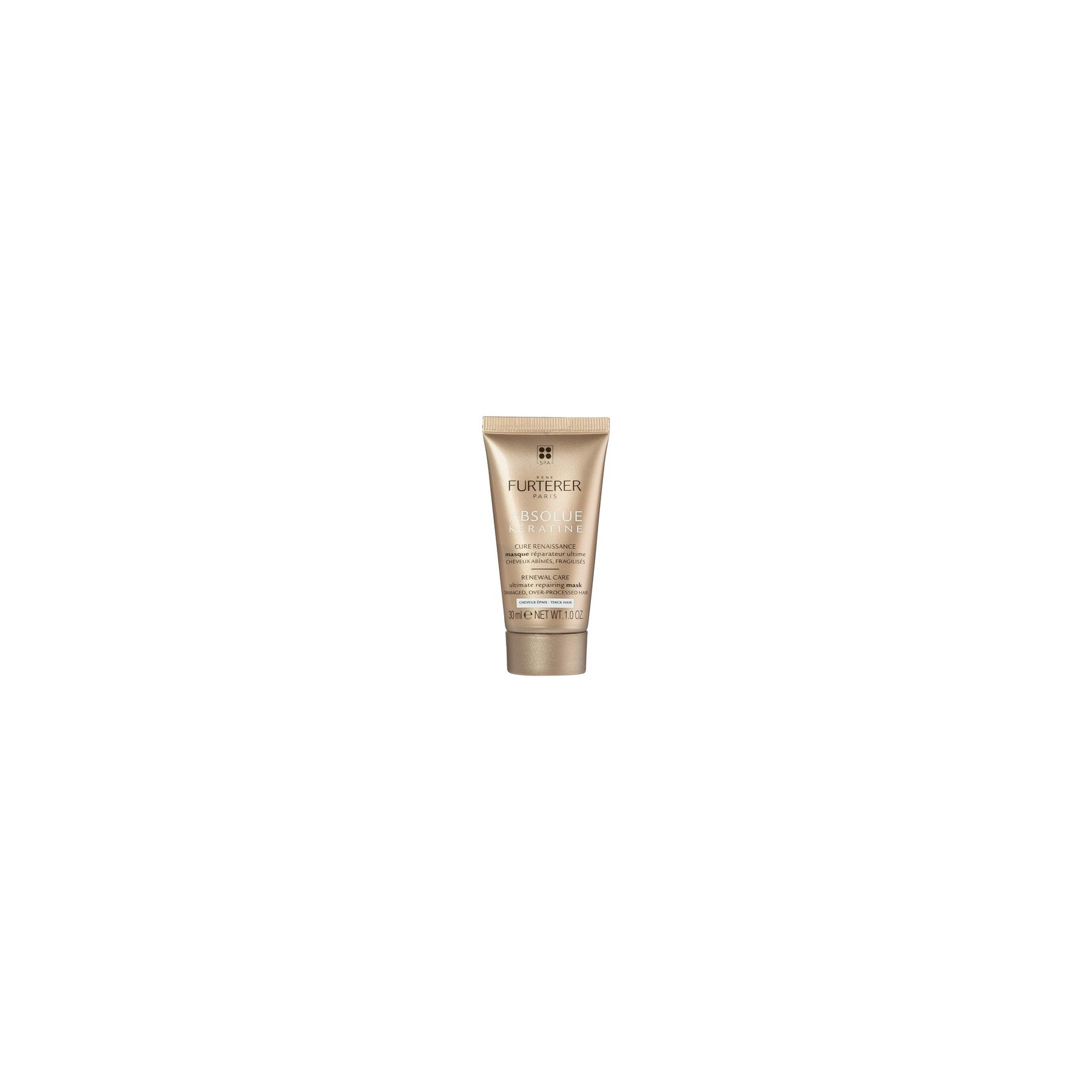 René Furterer Absolue Kératine Ultimate Repairing Mask for Damaged Over-Processed Hair 30ml - Fine to Medium Hair