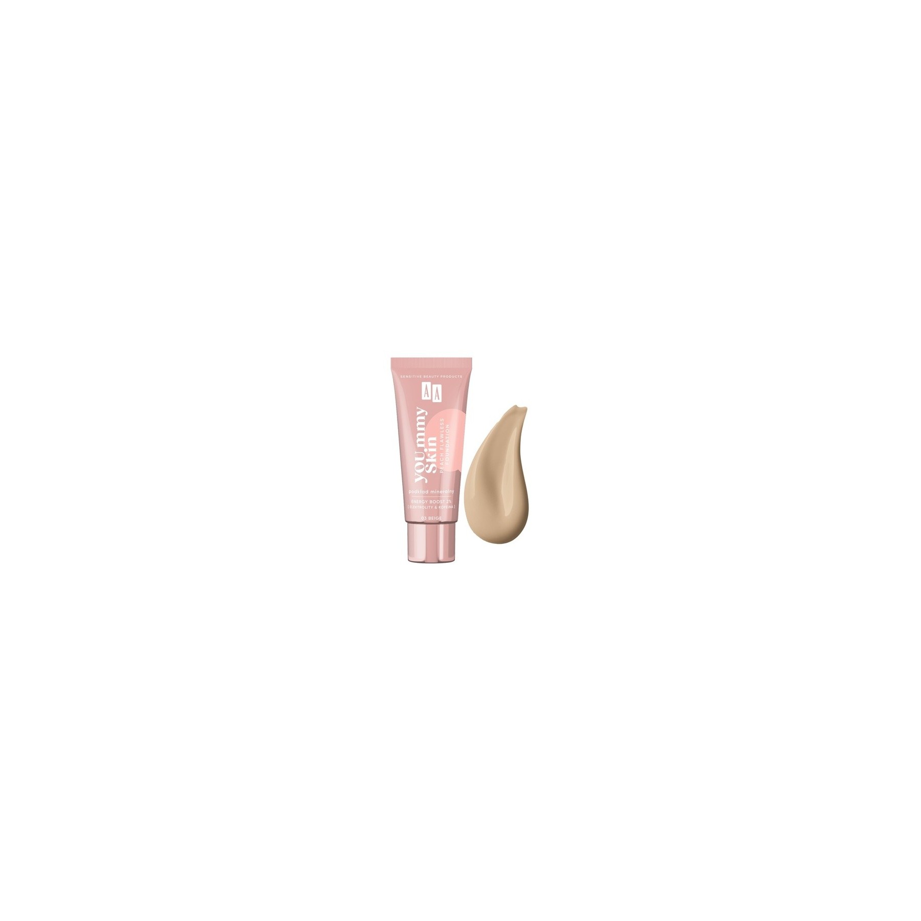 AA YOU.mmy Skin Peach Flawless Foundation Mineral Primer 03 Beige 30ml