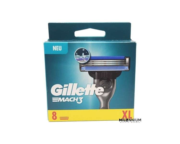 Gillette Mach3 8-Pack Razor Blades Replacement