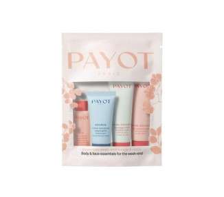 Payot Essentials Weekend Set - Micellar Water 20ml, Moisturizing Cream 15ml, Body Scrub 25ml, Nourishing Body Cream 25ml