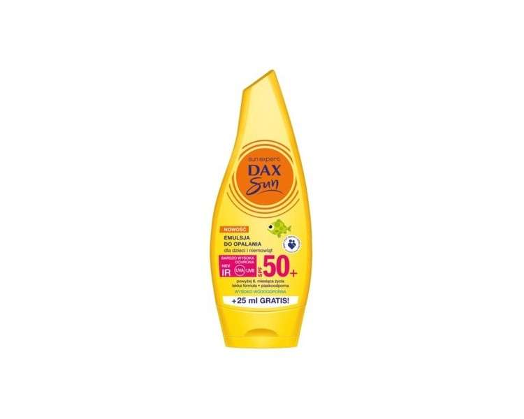 DAX Sunscreen LSF 50 Sun Milk Kids Baby Sensitive Sun Protection 175ml