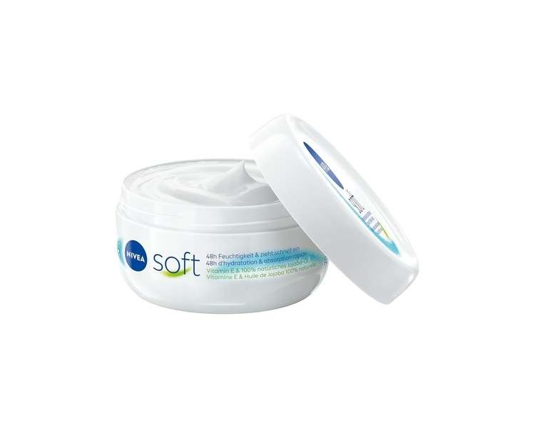 NIVEA Soft Refreshing Moisturizing Cream 100ml Light Cream with Vitamin E