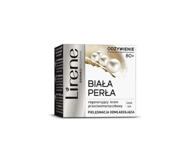 Lirene Dermoprogram White Pearl Regenerating Anti-Wrinkle Cream 80+ 50ml