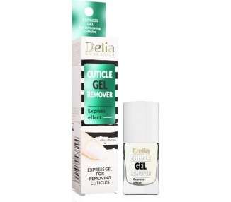 Delia Cosmetics Cuticle Remover Gel Formula Softening with Aloe Vera and Vitamins A and F 11ml
