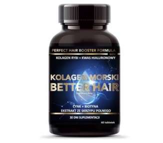 Marine Collagen Better Hair with Vitamin C and Hyaluronic Acid Supplement