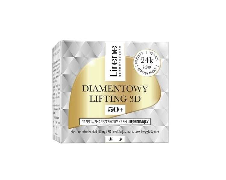 Diamentowy Lifting 3D Anti-Wrinkle Firming Cream 50+ 50ml