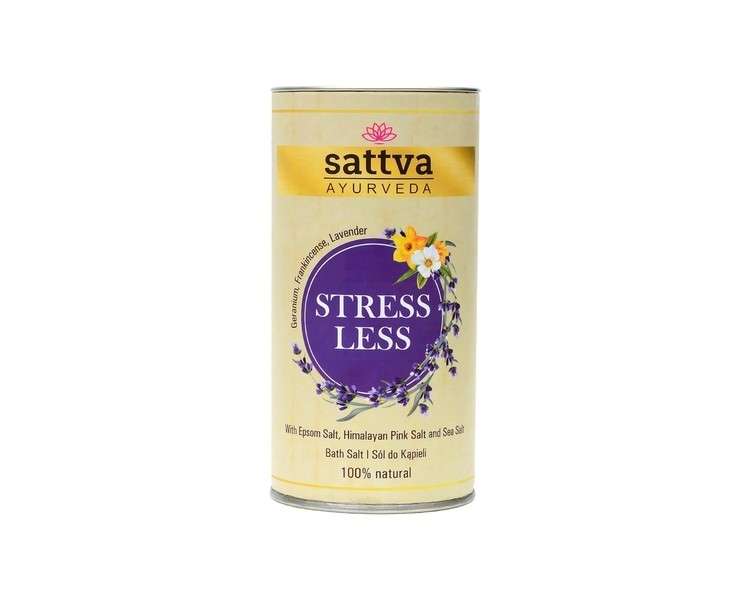 Stress Less Bath Salt Relaxing Bath and Foot Soak with Geranium and Lavender 300g