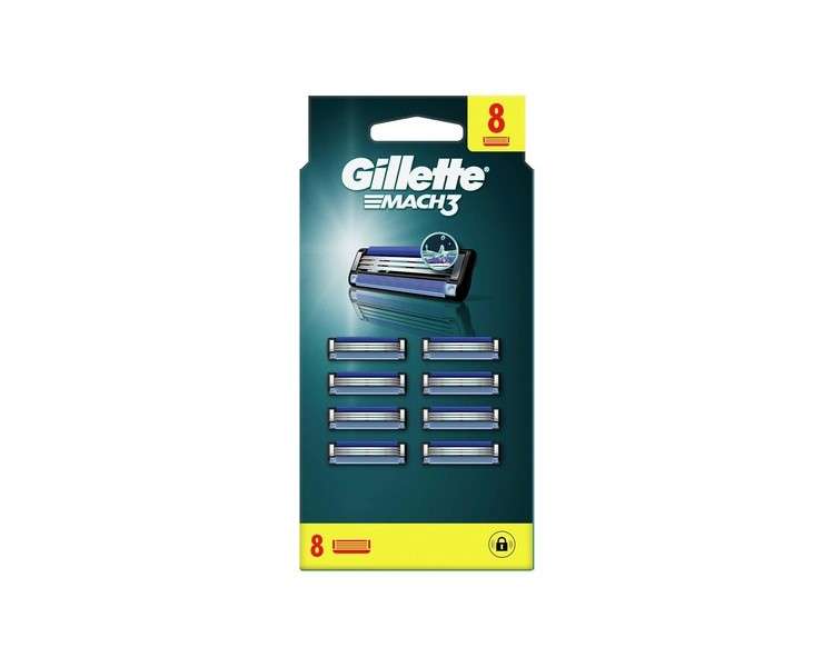 Gillette Mach3 Razor Blades for Men 8 Pieces