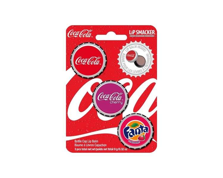 Lip Smacker Coca-Cola Collection Flavored Lip Balms - Classic Coke, Cherry Coke, Fanta Strawberry