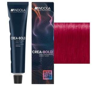 Indola Crea-Bold Semi-Permanent Bright Red Hair Dye 100ml